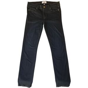 Paige Women Skyline Skinny Jeans size 28 Dark Blue Mid Rise Stretch Boot Cut